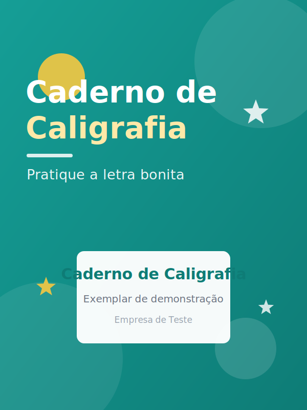 Imagem de Caderno de Caligrafia